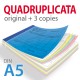 Carnets Autocopiants Quadruplicata A5