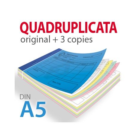 Carnets Autocopiants Quadruplicata A5