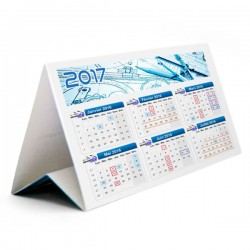 Calendrier de bureau triangulaire 21 x 11 cm